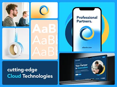 Aliando - Case Study animation brand identity branding case study clean cloud cybersecurity design studio design system graphic design illustration logo outcraft agency saas tech ui ux visual identity web design website