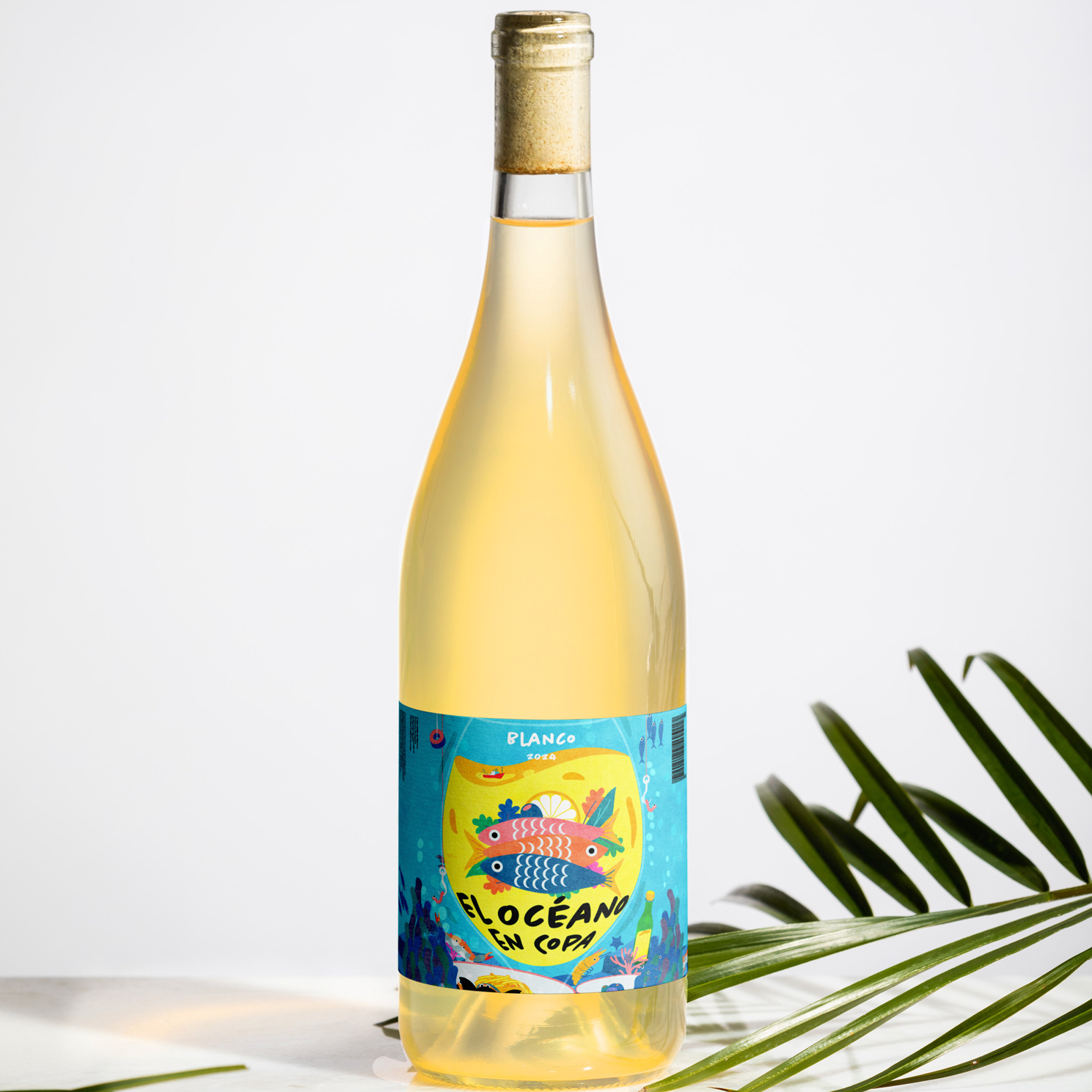 Style Experimentation for a Wine Label branding graphic design illustration packagingdesign seafoods whimsical image wine winelabel