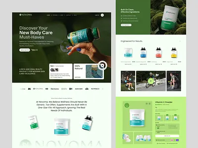 E-commerce website for supplement brand cro design design dtc brand dtc website ecommerce ecommerce website health product health website landing page shopify design shopping supplement supplement brand supplement product supplement website ui design web design website wellness