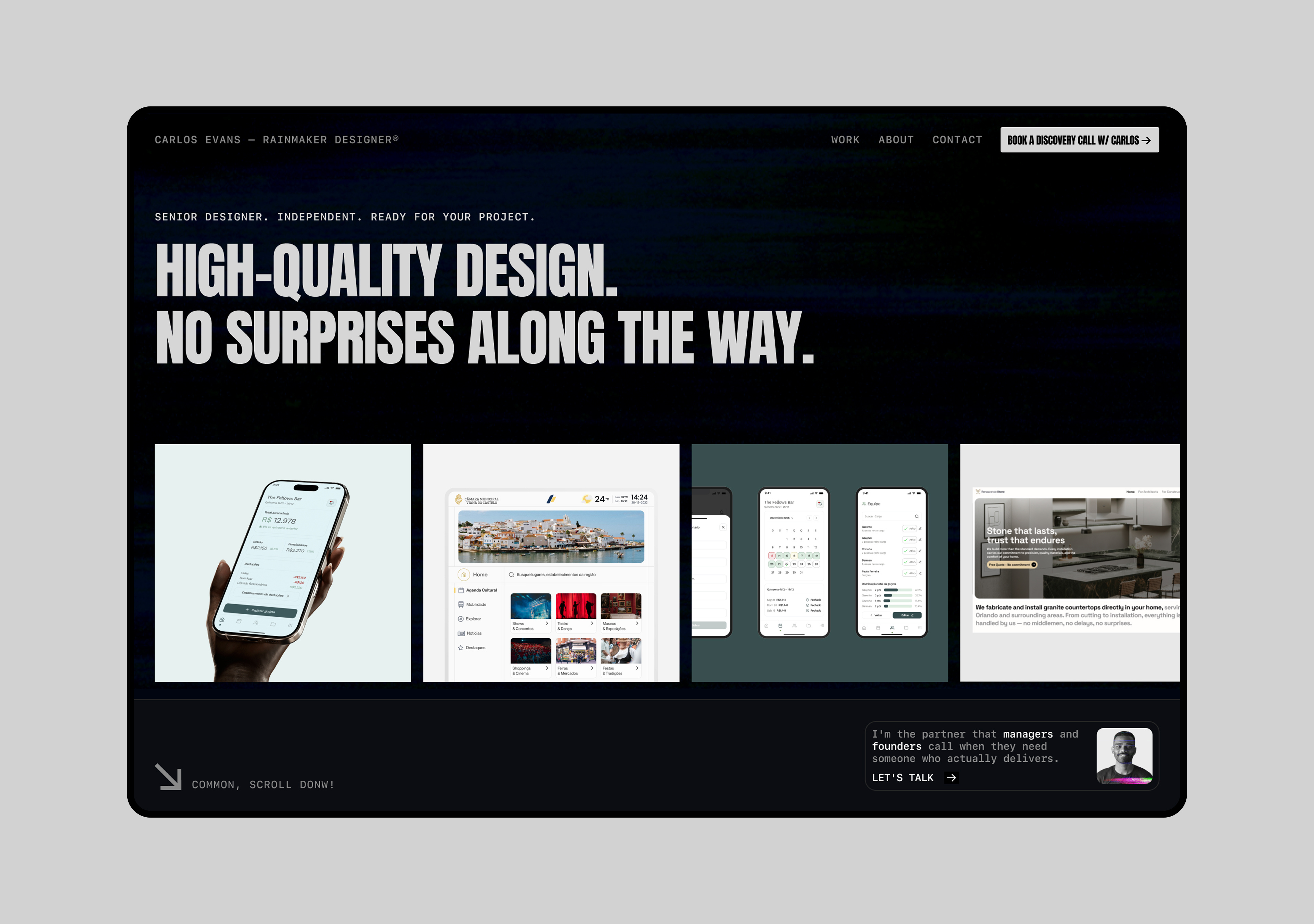 Multidisciplinary Designer Portfolio brand design craft figma ui ui design ux uxui webdesign