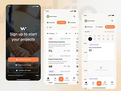 Workio - SaaS Project Management Mobile App appdesign cleanui dashboarddesign designinspiration designsystem digitalproduct figmadesign interfacedesign minimaldesign mobiledesign mobileui modernui productdesign saasdesign taskmanagement uidesign uiux userexperience uxdesign uxui