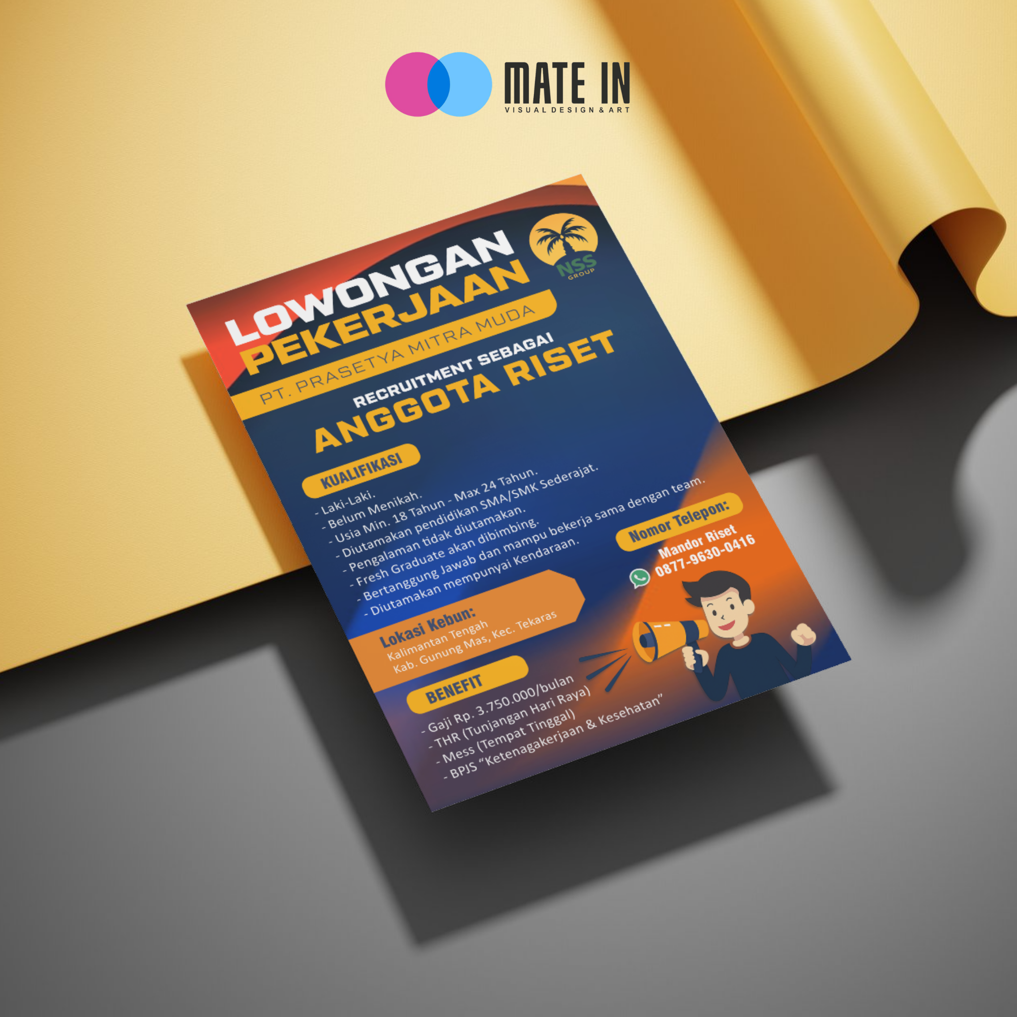 "Job Vacancy" Brochure Design advertising branding brochure brochure design brochures desain grafis design graphic design leaflet pamflet poster poster design