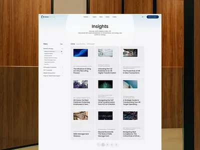 Insight page: three content types, zero friction brandidentity uxdesign webdesign