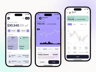 Fintech App Design app design banking app crypto crypto investment app crypto payments crypto wallet app digital assets app finance app fintech fintech app fintech application investment app mobile app payment app ui ui ux ux wallet web3