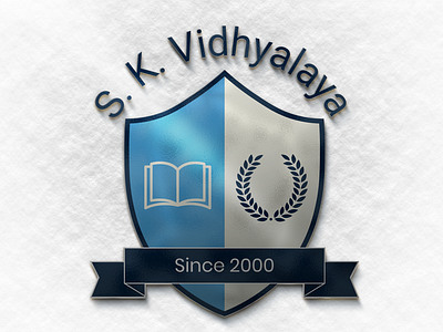 S.K. Vidhyalaya ( School Logo ) 3d animation branding graphic design logo motion graphics ui