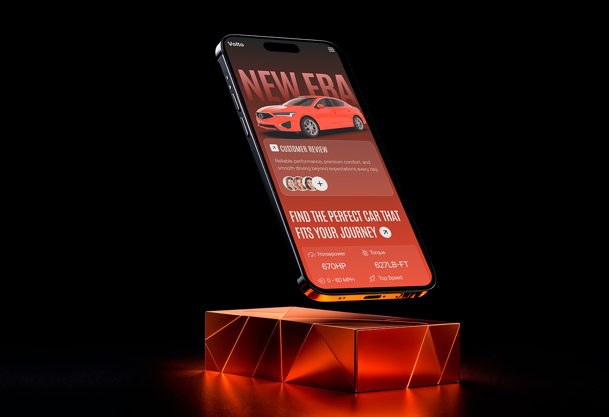 Volto | Electric Car Web Design Figma Image 0