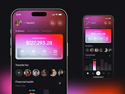 Finance Mobile App UI application apps design banking clean ui data finance finance app financeapp fintech investment ios app mobile mobile app mobilebanking money tracker payment portfolio saas saas finance mobile app transaction