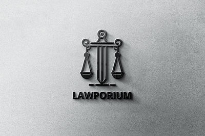 LAWPORIUM ( Law Firm ) 3d animation branding graphic design logo motion graphics ui