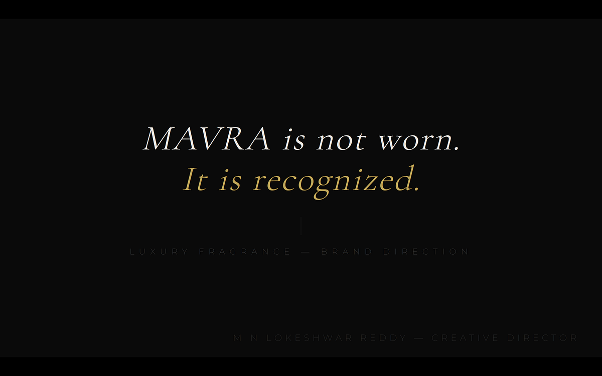 MAVRA — Luxury Fragrance Brand Direction Image 4