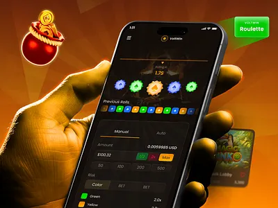 Roulette - Online Casino aviator casino crash crypto casino design dice gambling game interface mobile app online casino originalgame roulette slots ui ux wheeloffortune