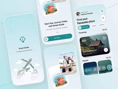 Tourism & Journey Planner App Design adventure app android design app design b2b booking app ios ui mobile mobile app mobile app ui mobile interface social travel startup design tour tourism app travel agency travel app travel guide trip planner ui ux web