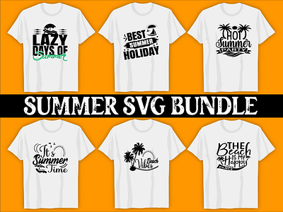 SUMMER SVG BUNDLE 3d animation branding graphic design logo motion graphics sea beach tshirt ui