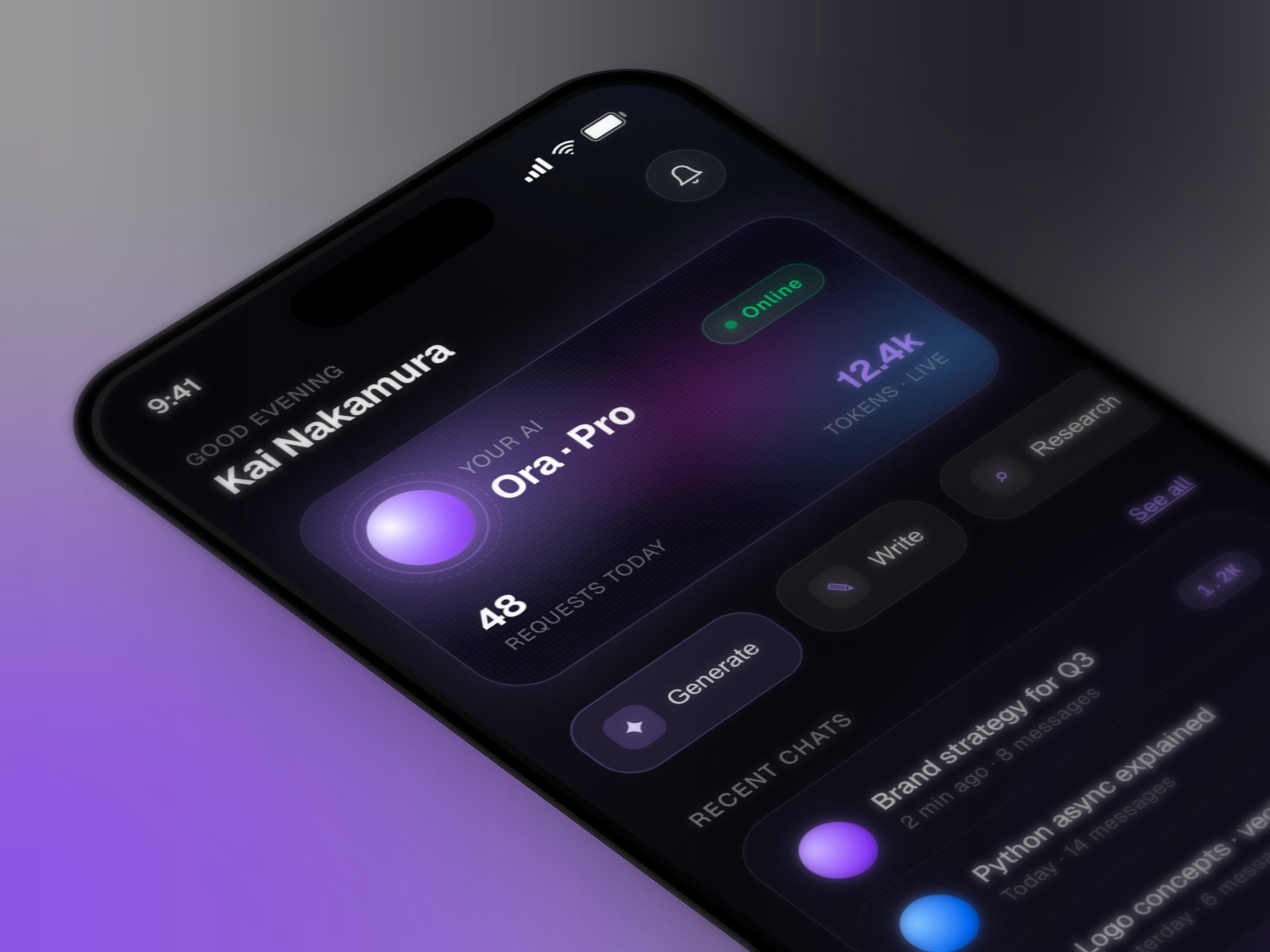 Example of Ora — Your AI Co‑pilot for Work