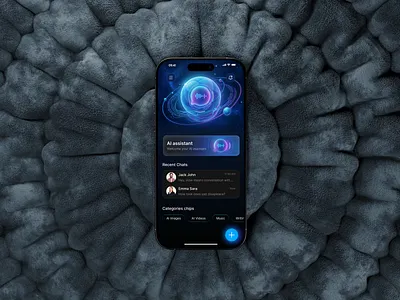 AI Chatbot Mobile App ai ai app design ai assistant ai chatbot chat app chatbot chatbot ui mobile mobile app ui ux