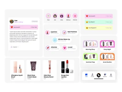 Topshelf Components app appdesign components design system ios ios app make up ui ux
