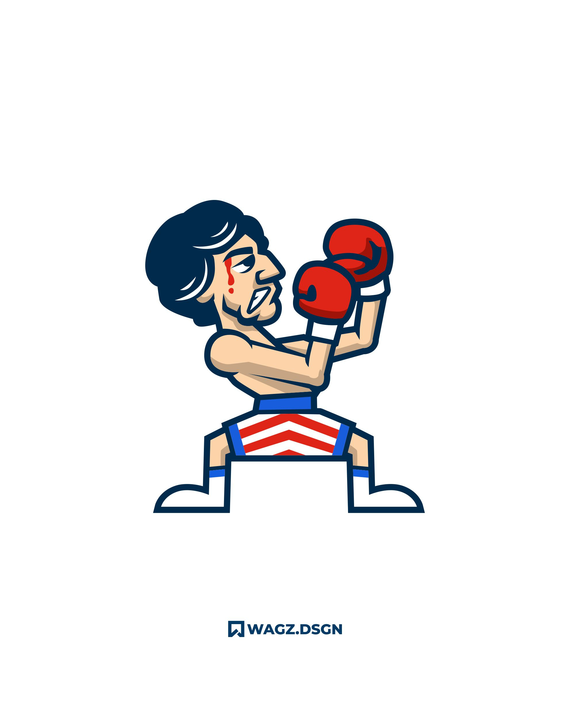 ROCKY boxing boxing logo boxing mascot design graphic design illustration logo mascot mascot logo rocky vector
