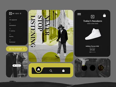 Branding - Ecommerce - Web Design animation boutique branding e commerce graphic design interaction logo marketplace sneakerhead typography ui vintage website