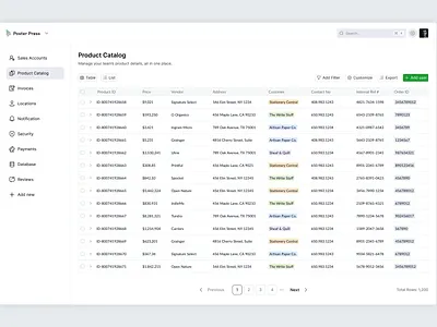 Product Catalog Management UI/UX Design app design branding dashboard dashboard design dashboard ui design data table design design ui ui design ui ux design user experience design user interface design ux design