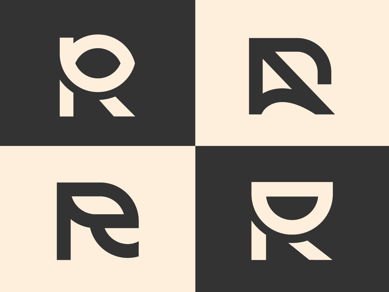 R Logo | R Modern Custom  typography Logo Design !