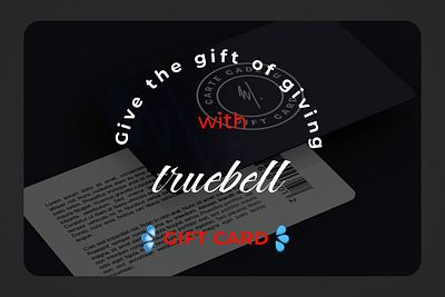 Advert card for gift card branding design graphic design typography ui ux