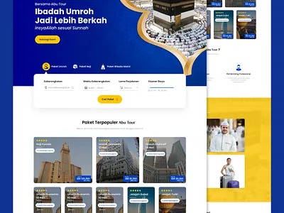 Hajj and Umrah Travel UI Website Design hajj islamic travel website design ui umrah umrah website design website website design