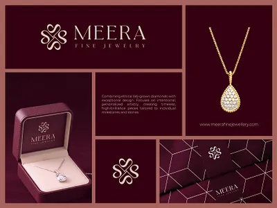 MEERA | Jewelry Brand Identity Design branding elegant logo design jewellery jewelry jewelry branding jewelry logo logo luxurious luxury branding luxury logo
