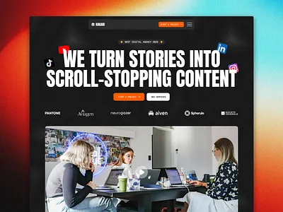 Hikari agency content framer framer template template