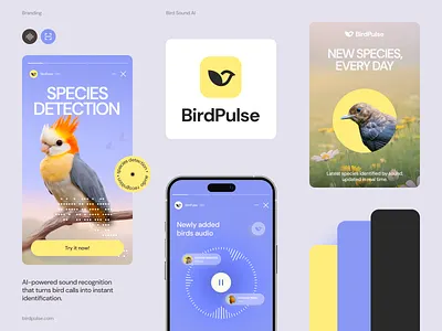 BirdPulse Visual Identity brand brand guidelines brand identity brand sign branding graphic design halo lab identity logo logo design logotype packaging