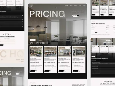 Modern Coworking Website — Full-Cycle Webflow Development development landing landing page landing page design turnkey website ui web design webdite design webflow webflow development webflow website website