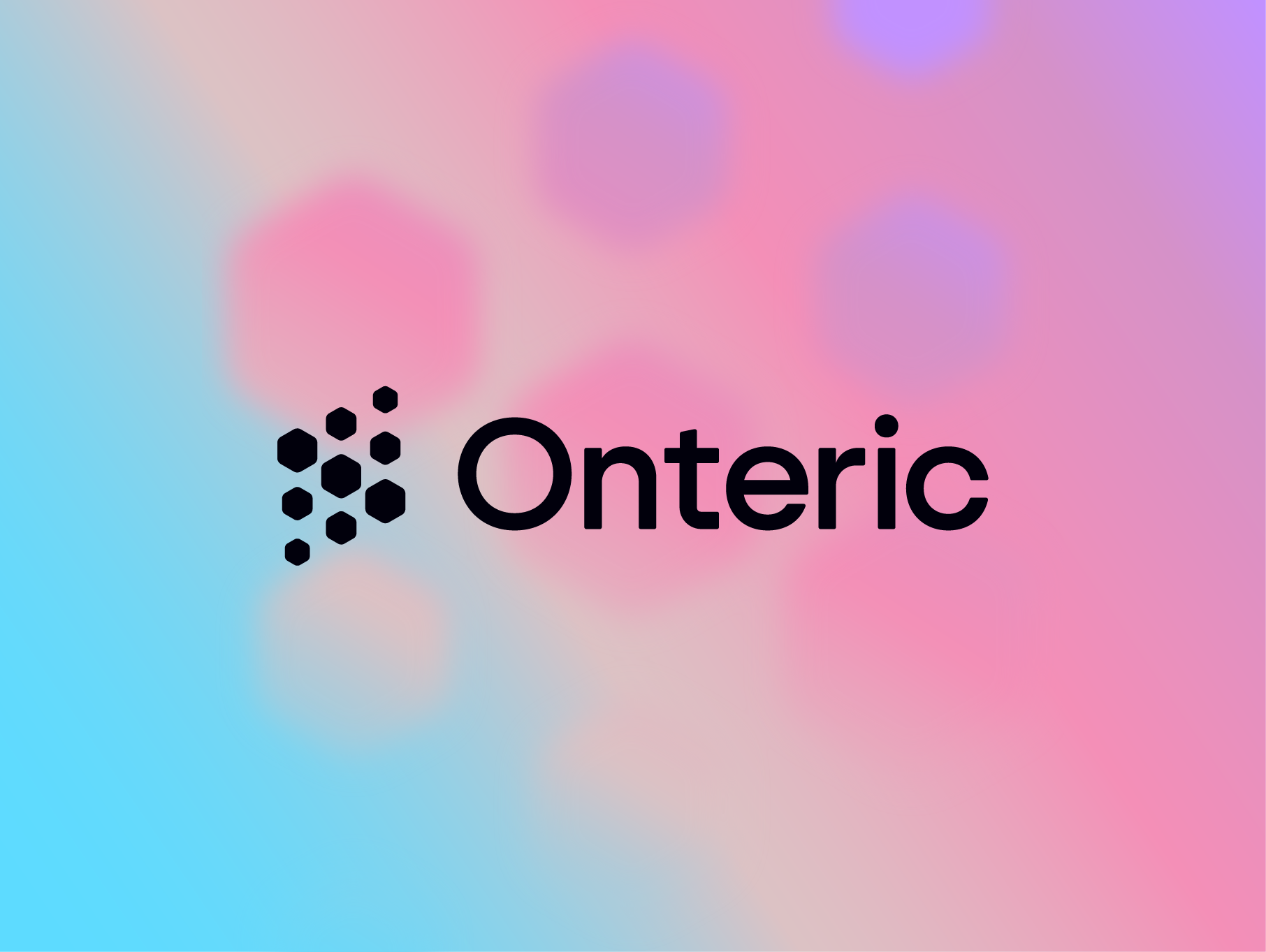 Onteric ai ai logo artificial intelligence branding data geometric hexagoc identity layer logo mark modern modern logo