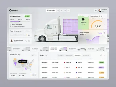 Fleet Dispatch Tablet Dashboard admin dashboard business app card ui custom app dashboard navigation delivery dashboard logistics dashboard mobile app ui mobile dashboard modern app ui notification ui saas dashboard shipment dashboard side navigation table ui tablet design tracker ui design ui ux design web app