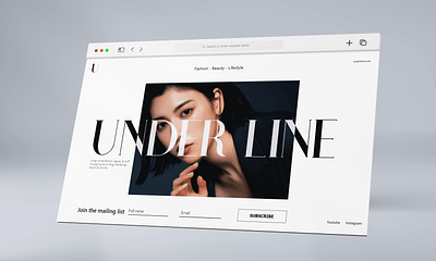 Ayaka Miyoshi x Underline Fashion-Beauty-Lifestyle Web Design app branding design graphic design illustration logo motion graphics typography ui ux vector web webdesign webfashion