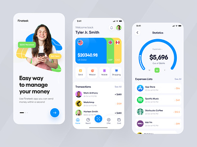Finance App 2023 trend app app design banking app bill pay app finance finance app fintech online banking ui ux wallet wallet app
