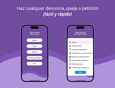 Denuncia ciudadana - Aplicación móvil design ui ux