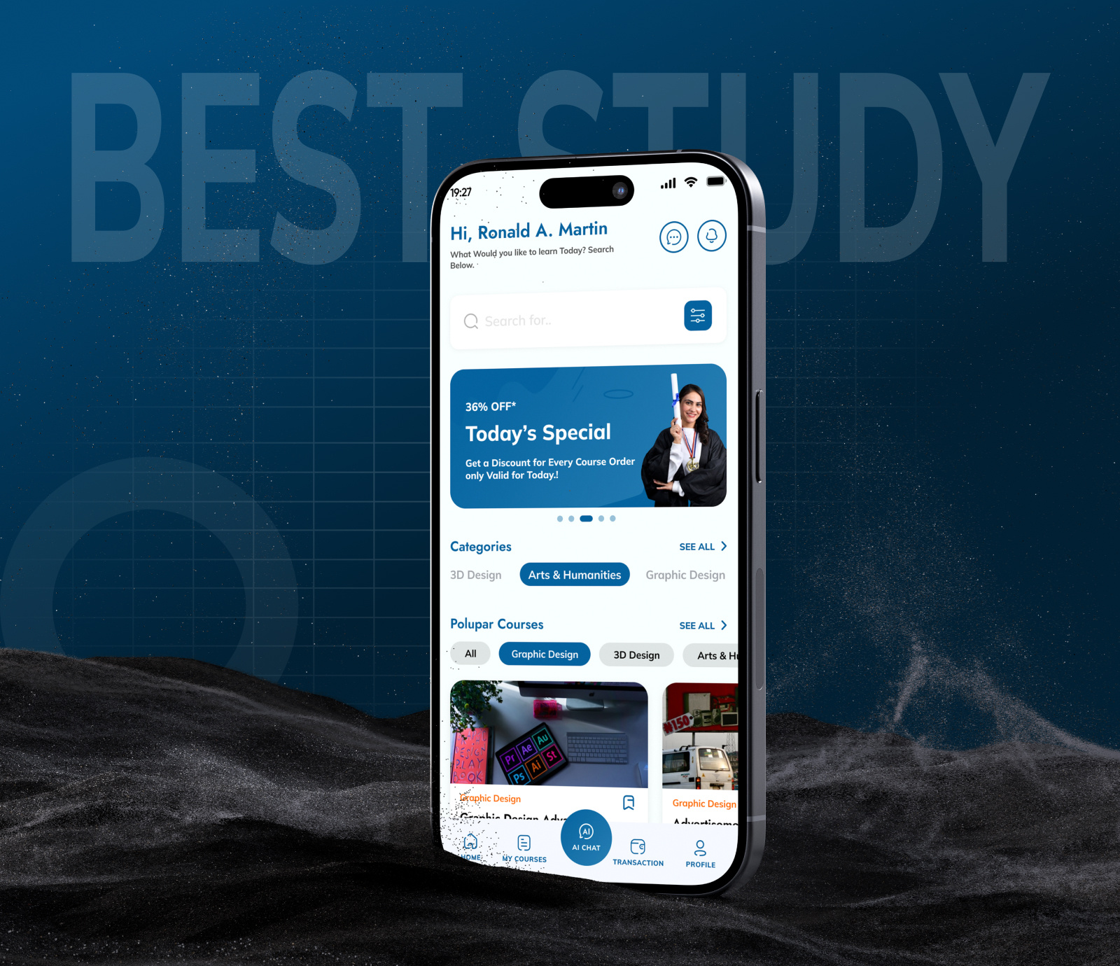 AI-Powered eLearning Mobile App UI/UX Design | Apptechies ai app design app design clean ui course app dashboard design dribbble design edtech app education app elearning app flutter app learning platform mobile app ui mobile ui onboarding screen saas platform smart learning ui ux design user experience ux case study