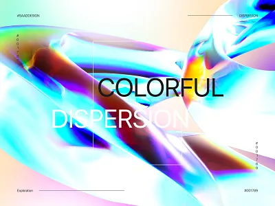 Dispersion Exploration #3 3d animation art c4d colorful concept dispersion effect mesh gradient microsoft motion graphics redshift render saad visualization