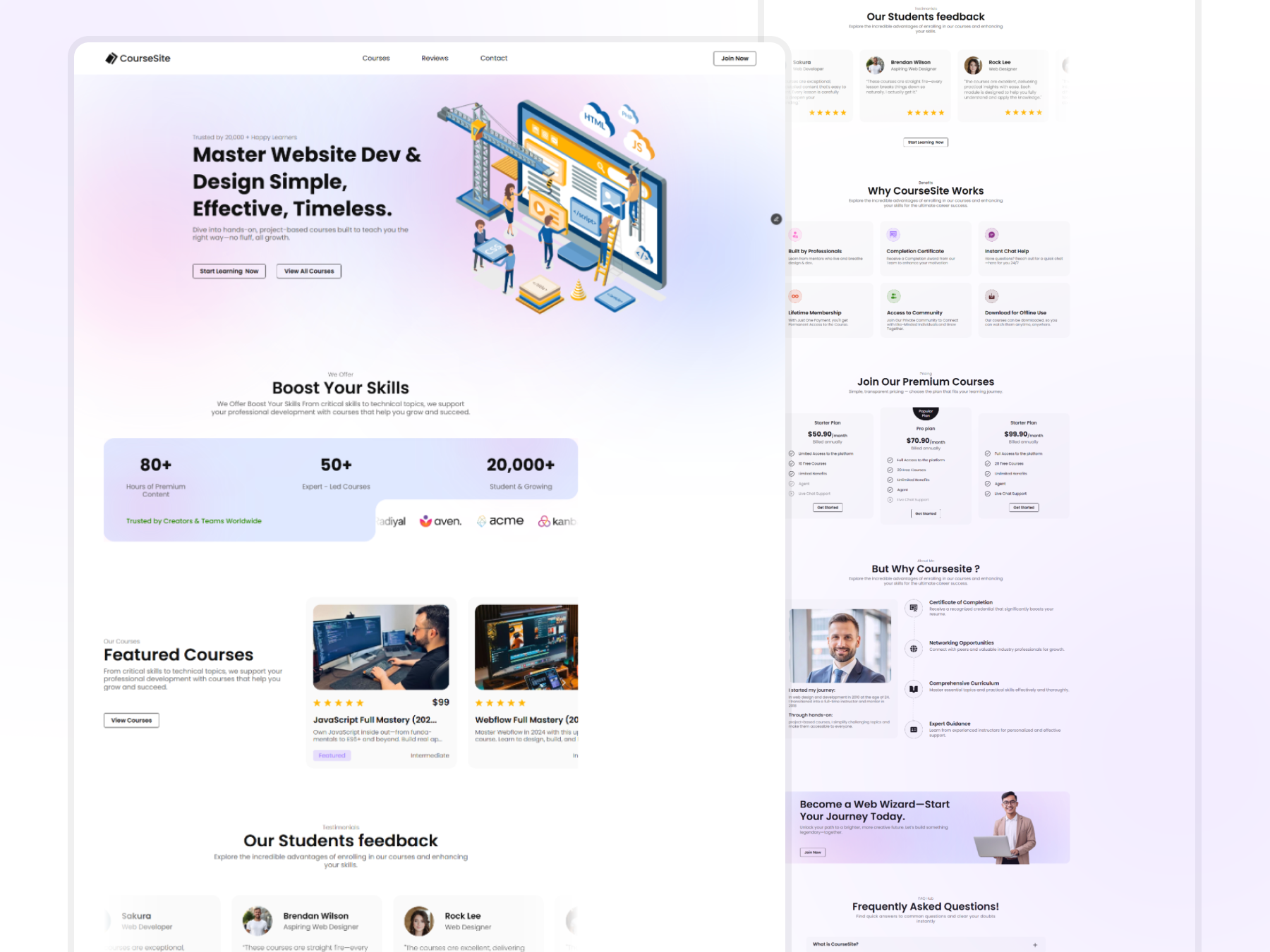 Example of Word Press Website Design & Development
