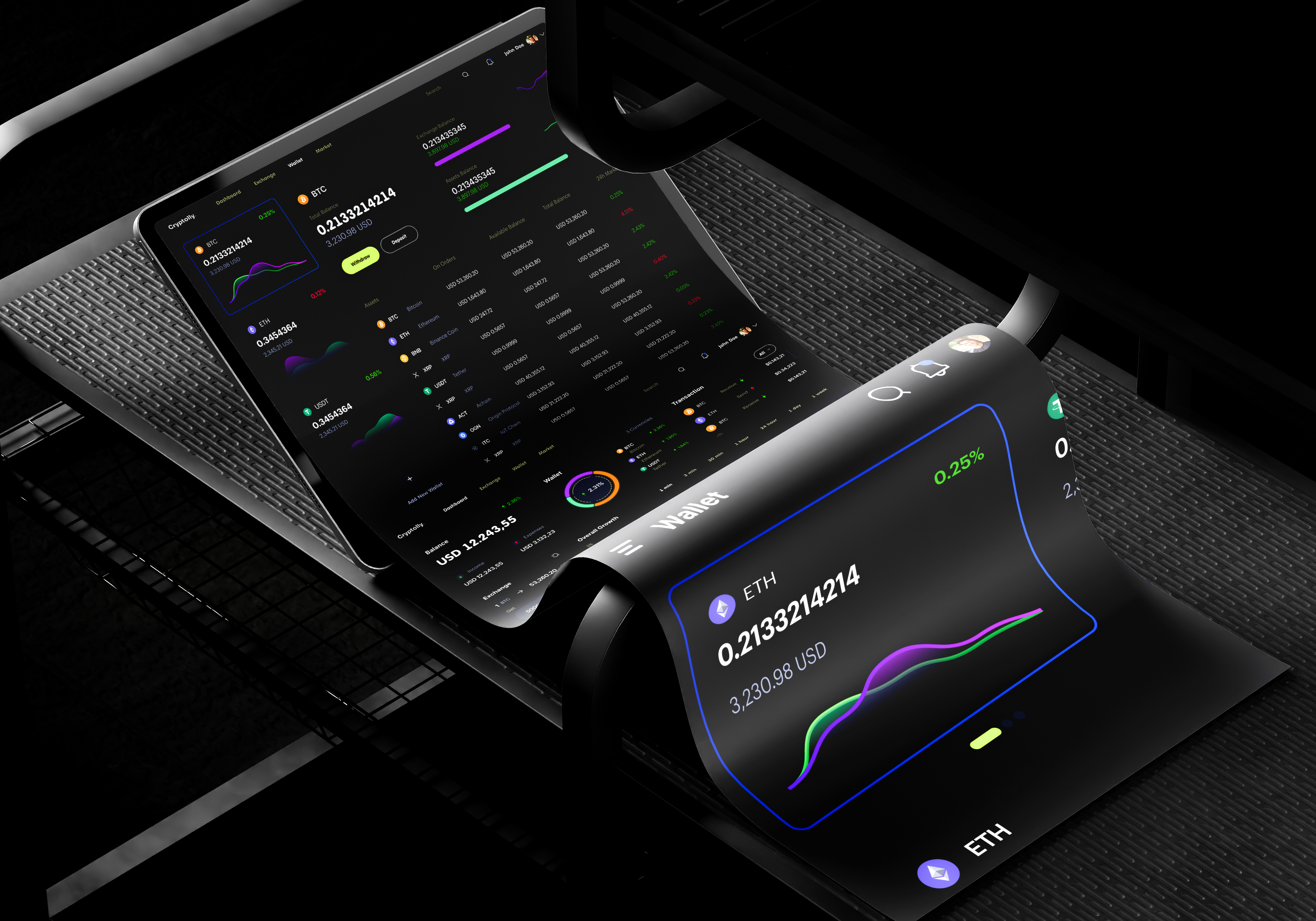 Nexora Crypto Exchange UI UX Design crypto app crypto ui dark theme dashboard ui dribbble exchange dashboard fintech design landing page design mobile ui saas ui ui ui ux design web3