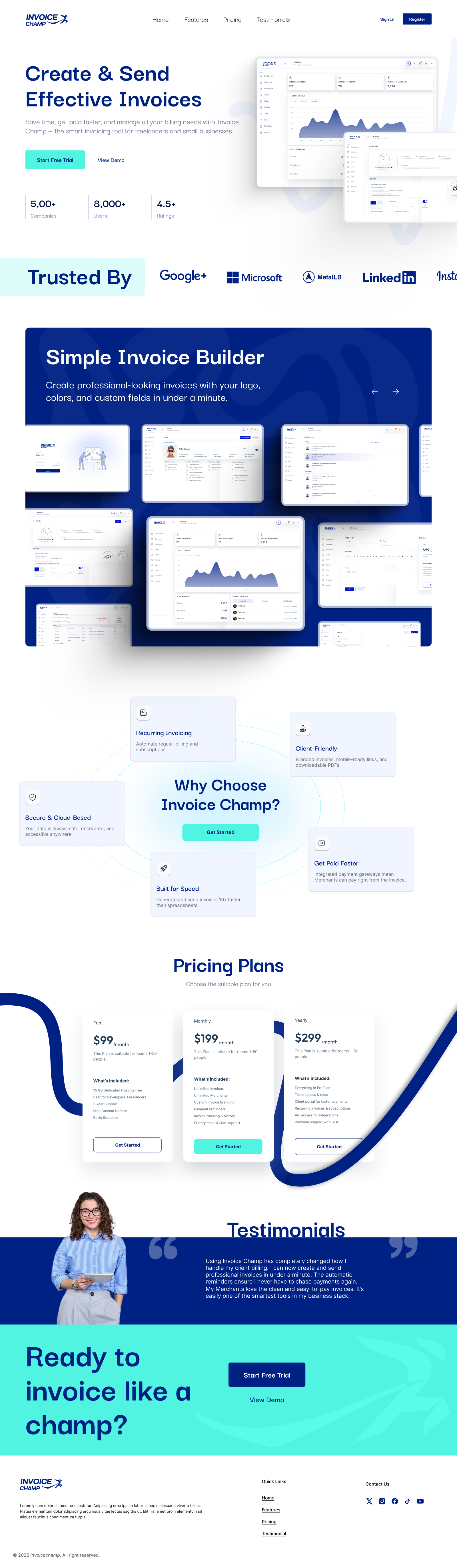 Invoice Champ — SaaS Dashboard & Product Design craxinno craxinnotechnologies design figma design graphic design landing page software development ui