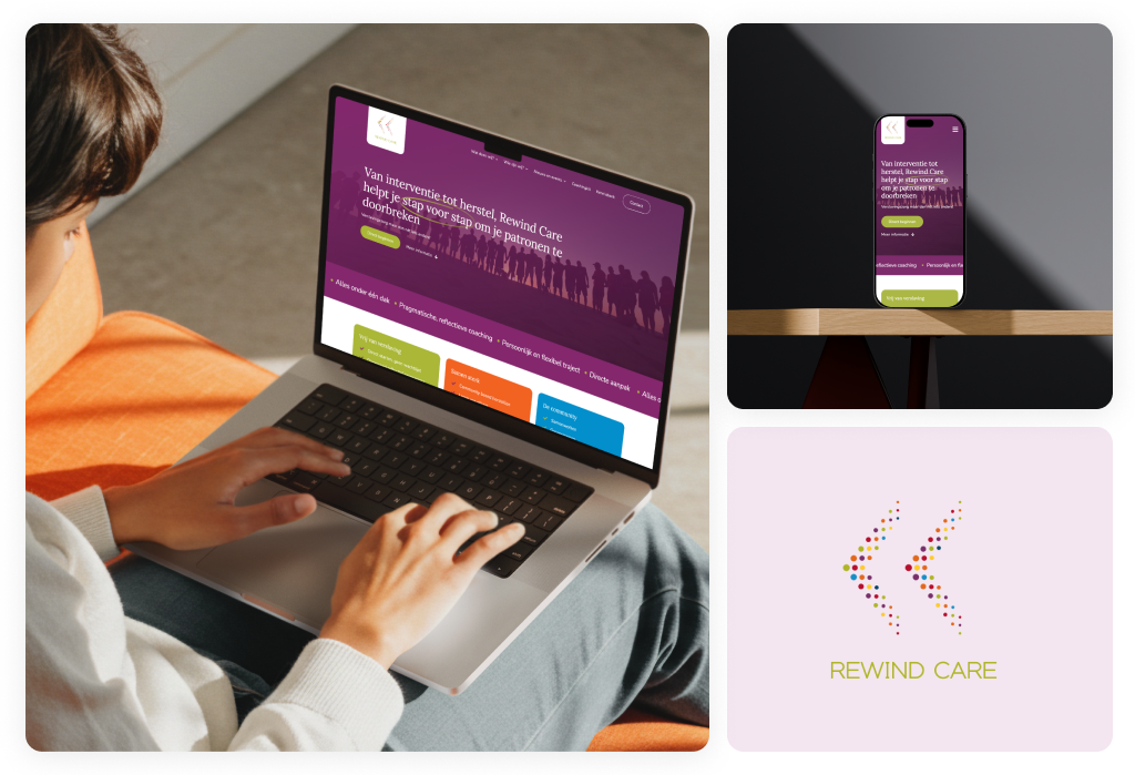 Rewind Care — Page design for addiction treatment