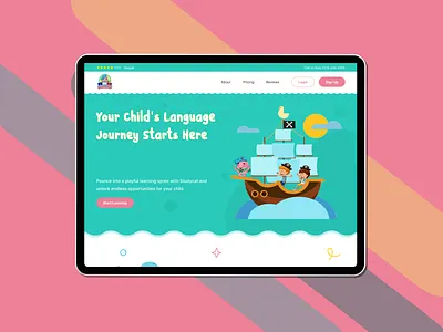 Colorful Cartoon Platform animation website behance branding cartoon ui cartoon website children app creative ui dribble entertainment website figma hero section kids platform kids website landing page minimal design mockup design responsive design streaming website ui web design