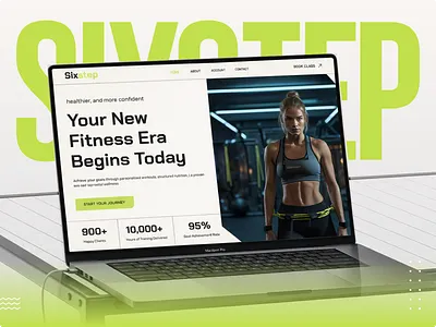 Six step - Fitness Website fitness app fitness website landing page ui ux
