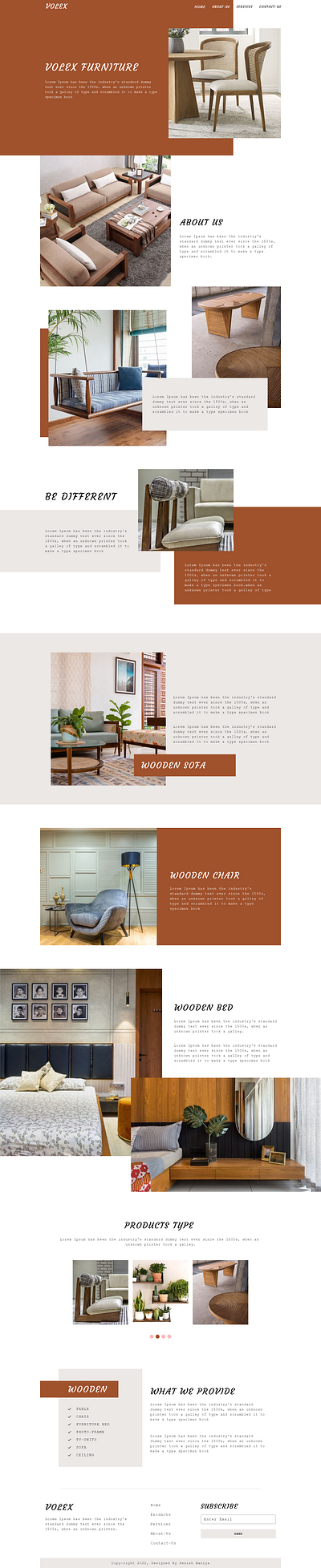 Business Landing Page Design - Adobe-XD branding graphic design ui ux