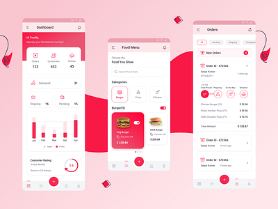 Food delivery app - Booking UI food delivery mobile app ui ux