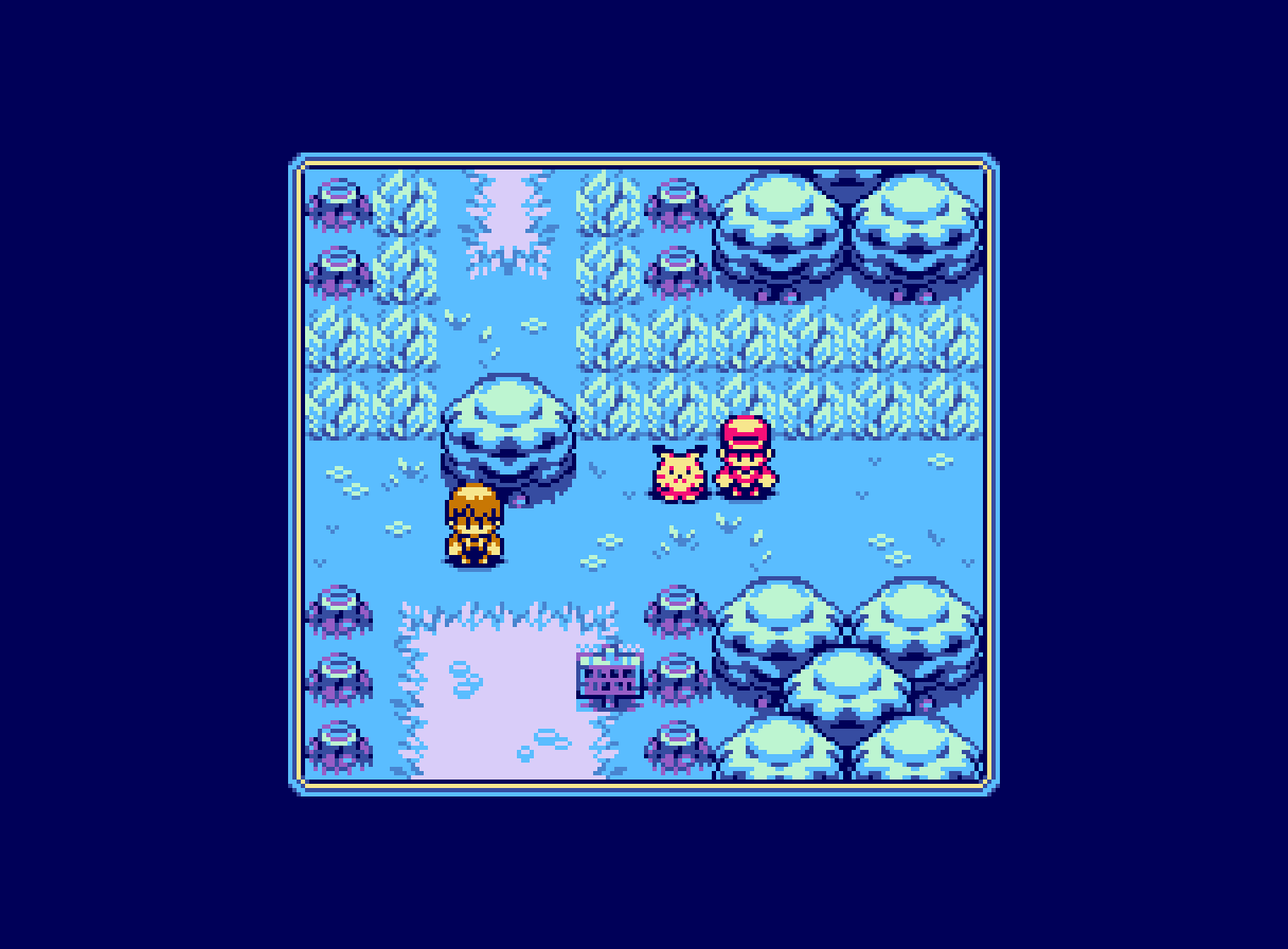Viridian Forest gaming illustration pixel art retro