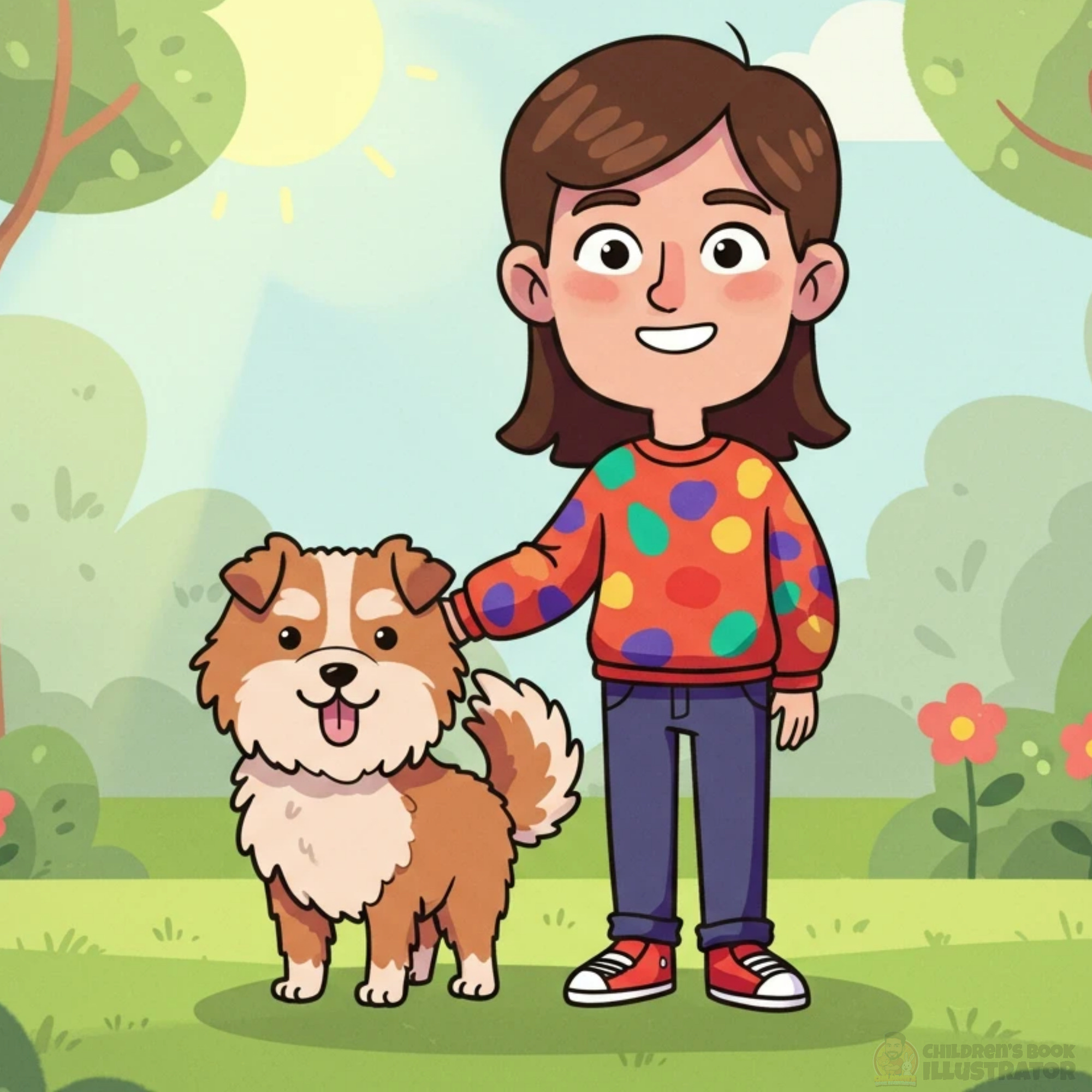 Best Friends Forever Charming Children's Book Character Design art for kids book cover book cover design cartoon character character concept character design childrens book illustration childrens illustration colorful art cute girl digital illustration dog illustration flat illustration graphic design kids art pet illustration playful design storybook illustration vector art