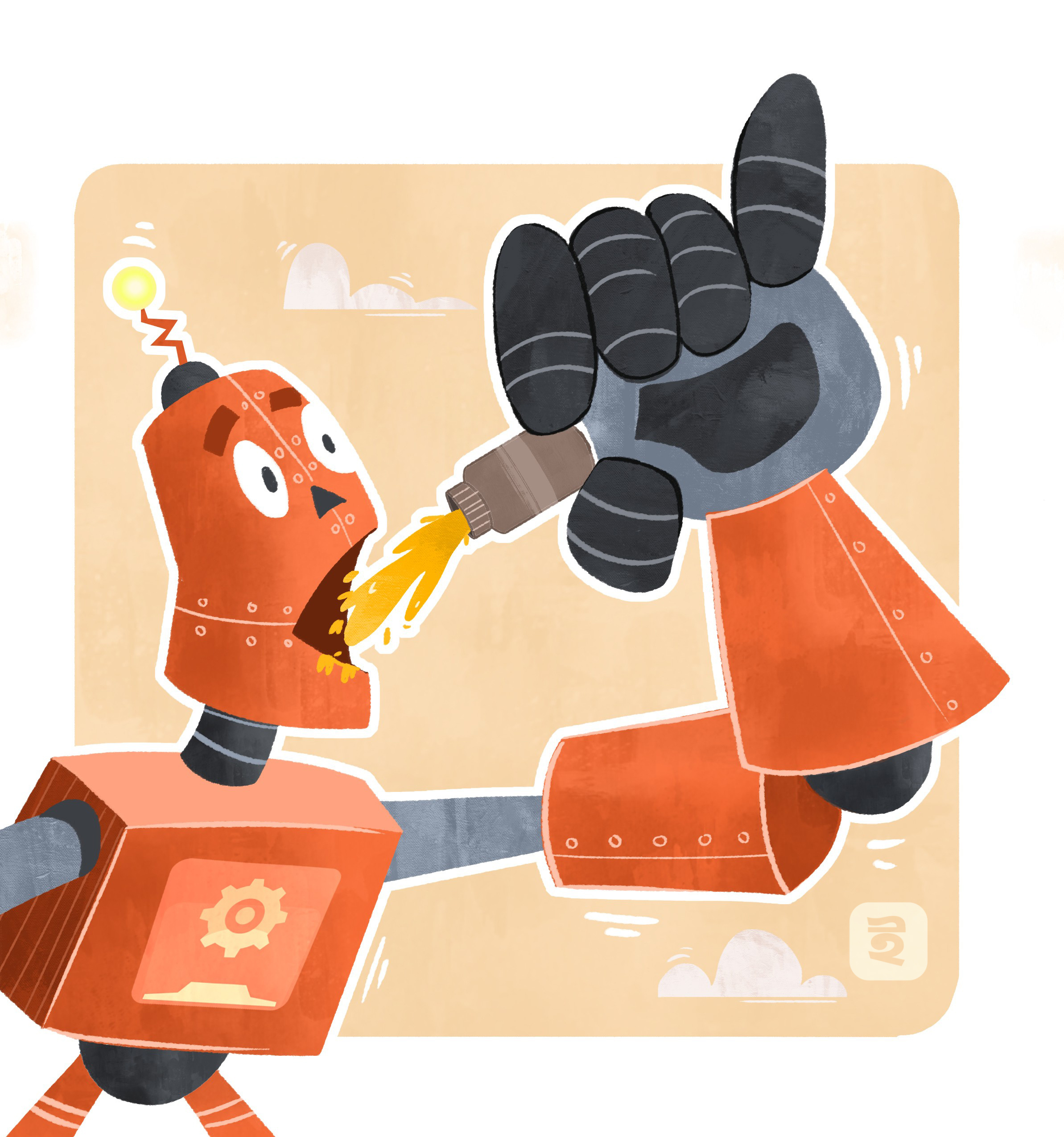 Robo boy design digital art graphic design illustration typography