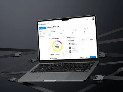WorkAxis - HR Management System Web App dashboard dashboard design design hr management dashboard hr management software hr management system hr management web app ui user experience design user interface design ux web app web app design web design website design website ui