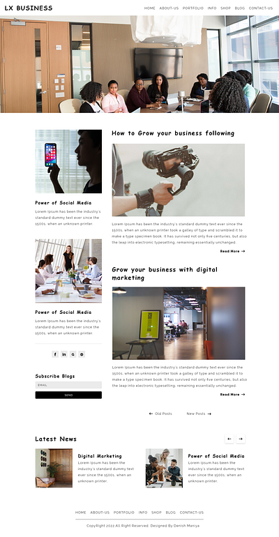 Multipage Branding Landing Page - Adobe-XD branding graphic design landing page ui website website design