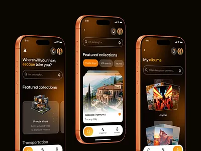 AI Trip Planner — iOS Mobile App Design ai trip planner ios mobile app design travel ui ux